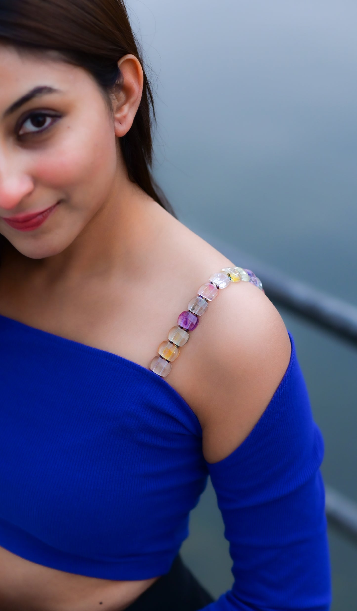 Candy Threads Beaded Bra Strap (Multi color Beaded Bra Straps)