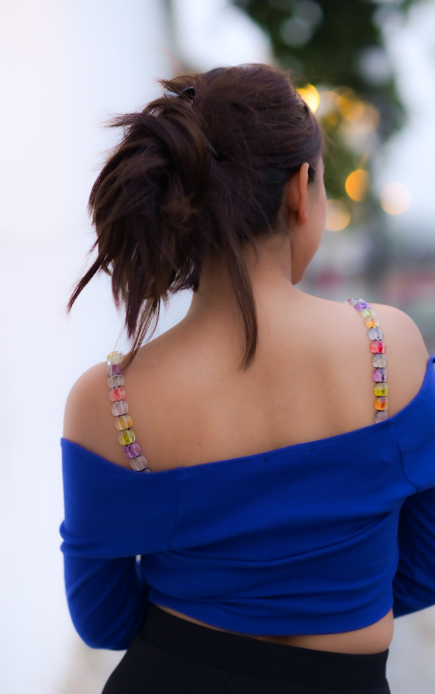 Candy Threads Beaded Bra Strap (Multi color Beaded Bra Straps)