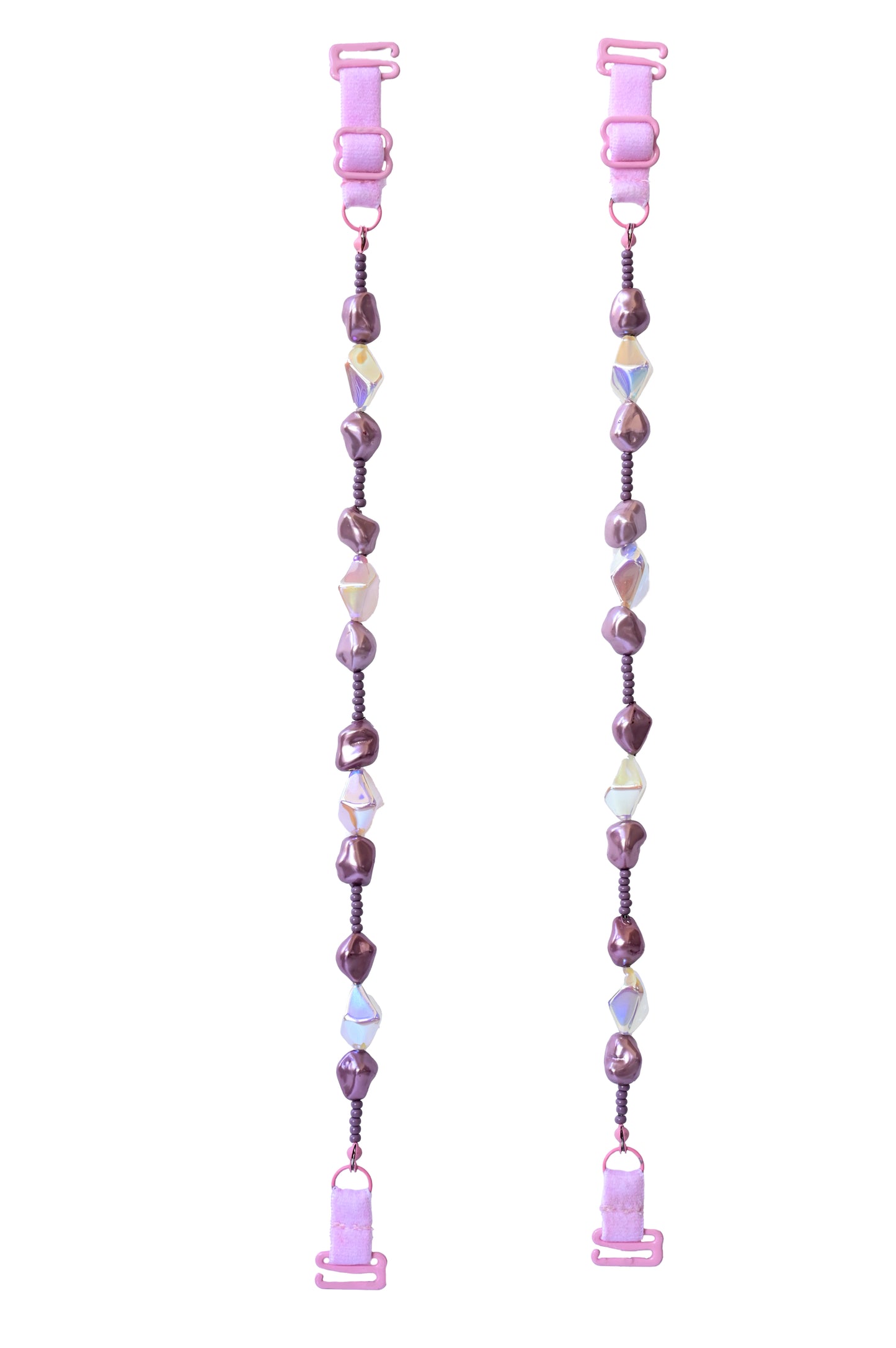 Pastel Pearl Beaded Bra Strap