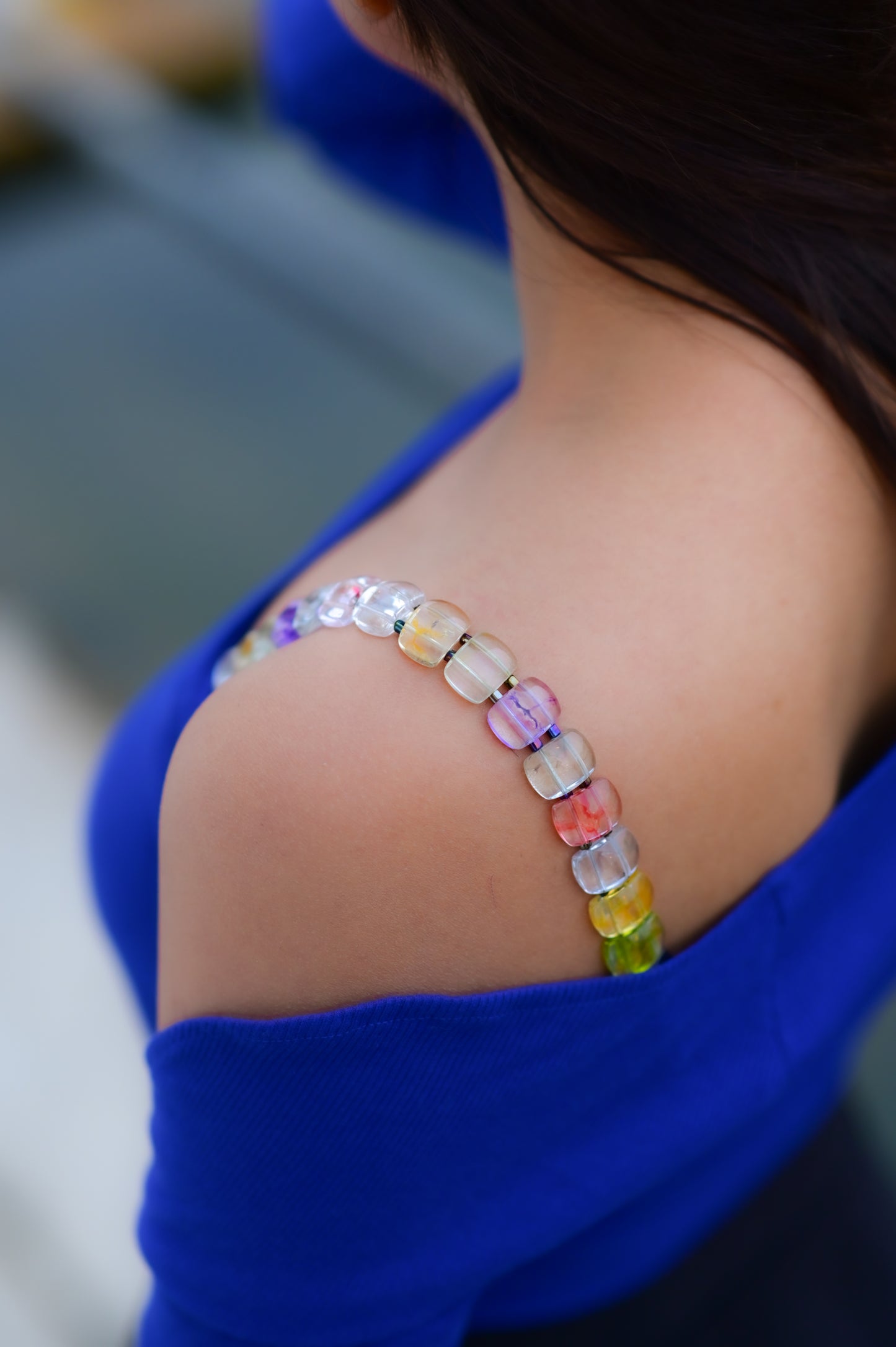 Candy Threads Beaded Bra Strap (Multi color Beaded Bra Straps)