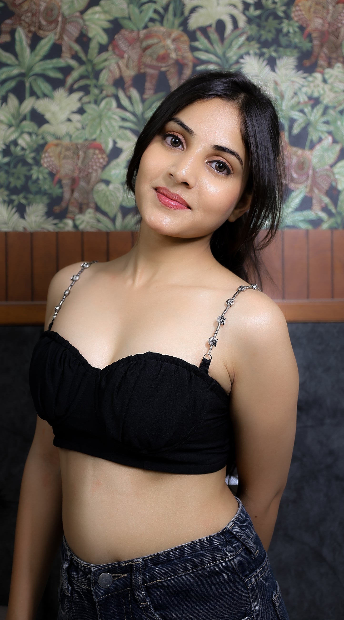 Oxidised Monochrome Owl Bra Straps