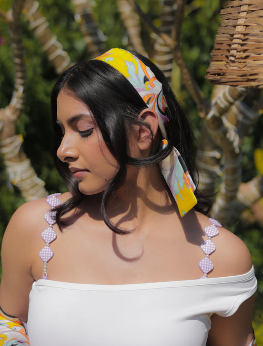 Purple Chess Bra Strap (Stylish shoulder Accessories)