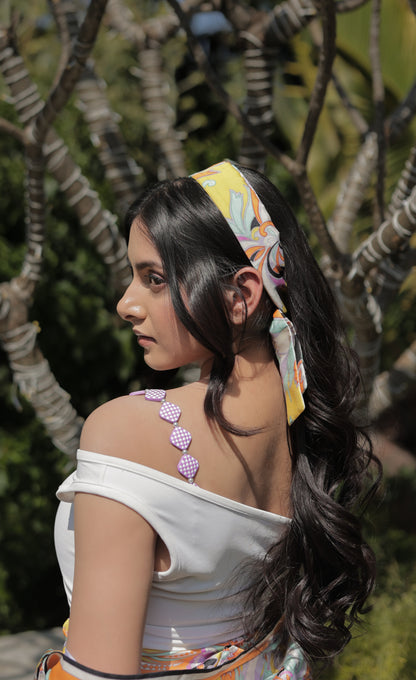 Purple Chess Bra Strap (Stylish shoulder Accessories)