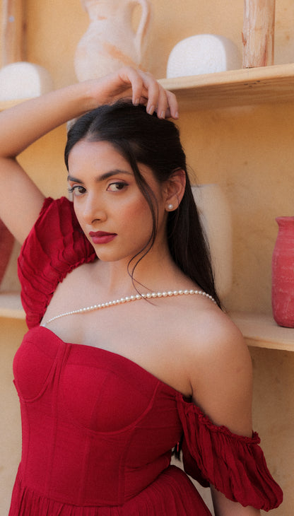 Peraly Babe Strap - White Pearl Bra Straps