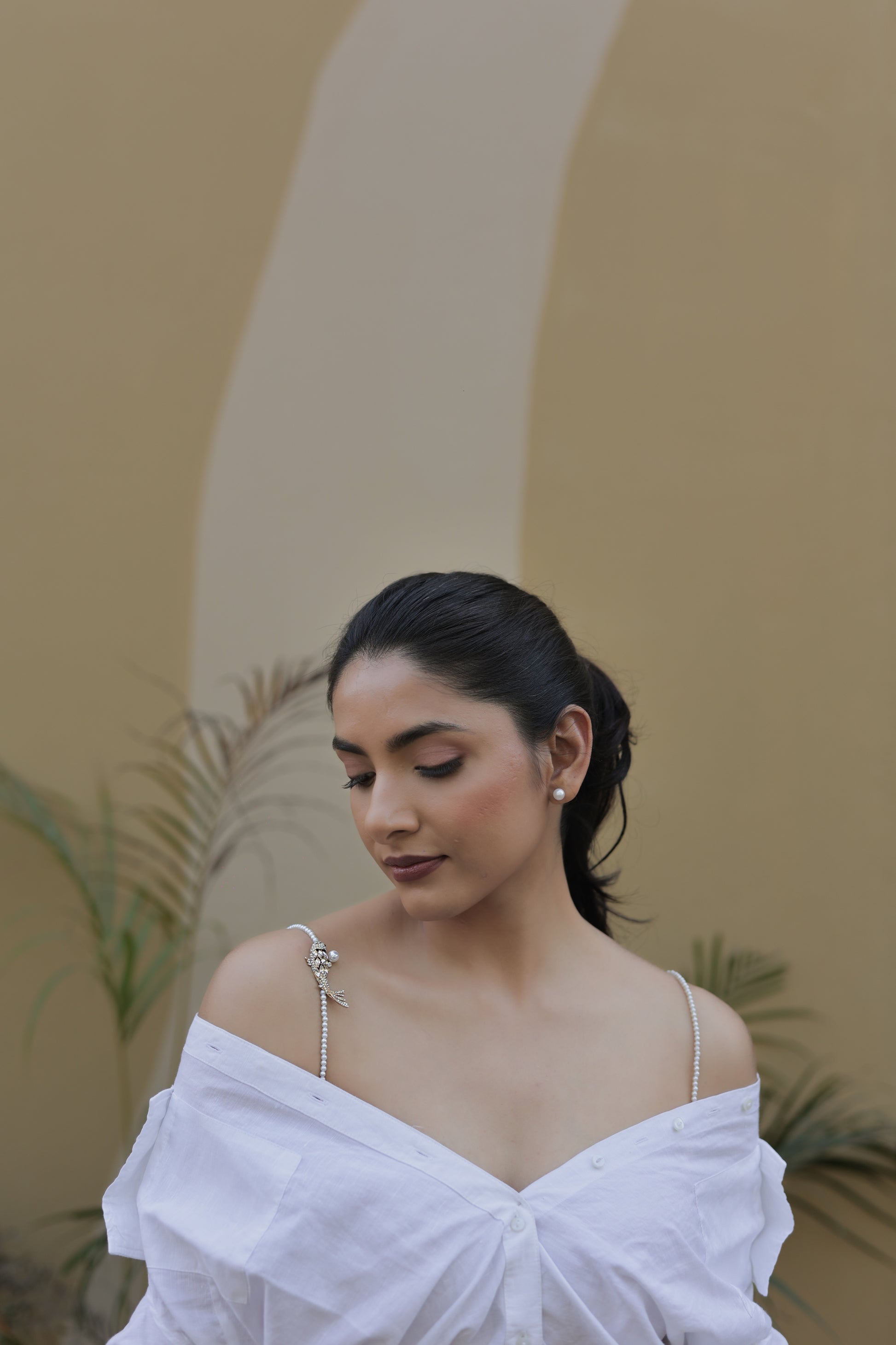Opal Wing Beaded Bra Strap