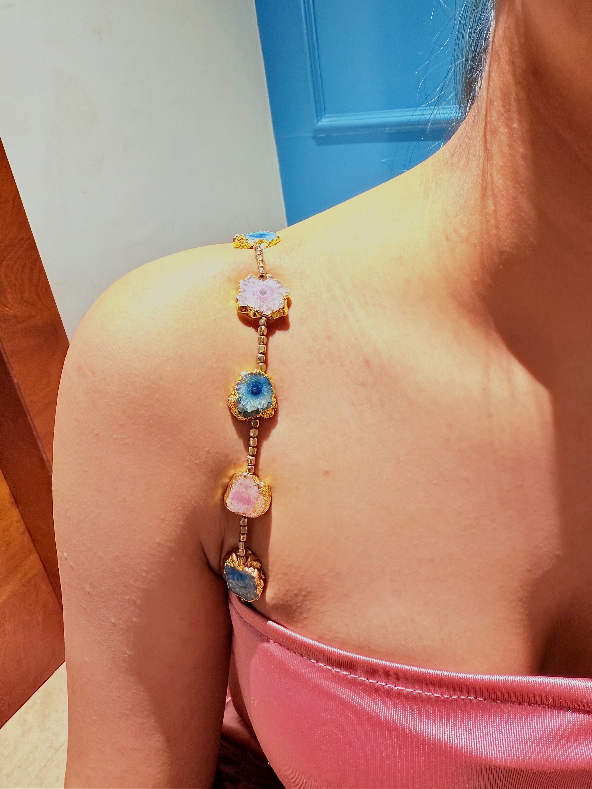 Geode Muse Beaded Bra Strap