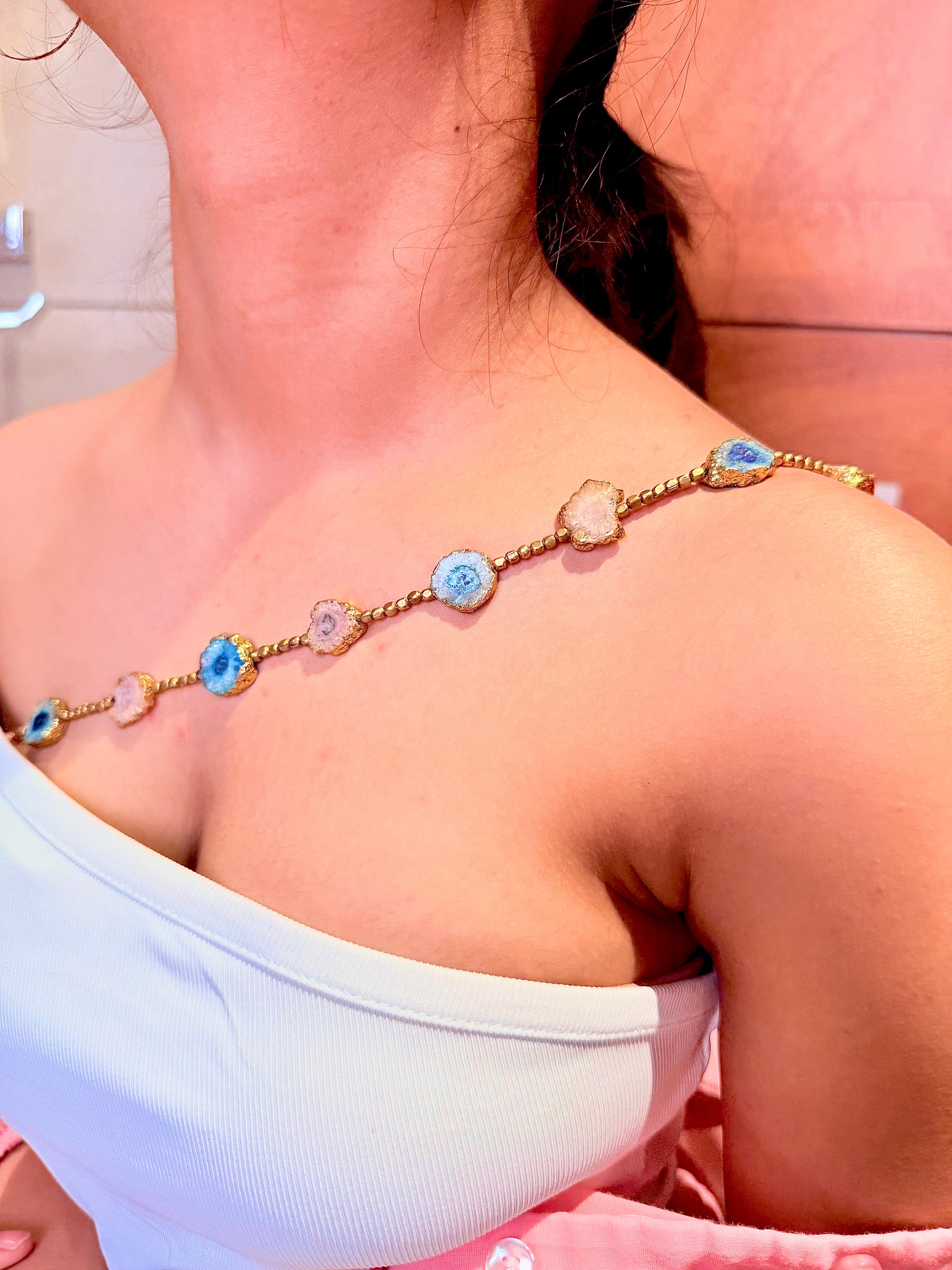 Geode Muse Beaded Bra Strap